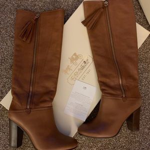 Coach therse riding boot size 8b